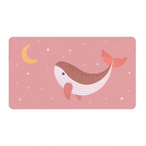 Toalla Playa Microfibra Whale Pink Personalizable Monnëka