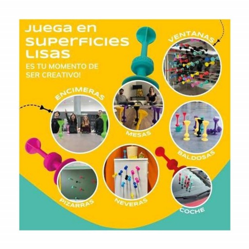 Set Starter de 7 Dardos de Silicona con Ventosa Amarillo + Azul - TOSSIT [1]