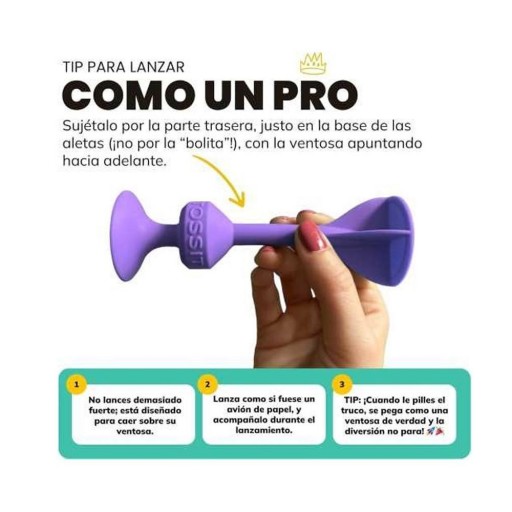 Set Starter de 7 Dardos de Silicona con Ventosa Amarillo + Azul - TOSSIT [4]