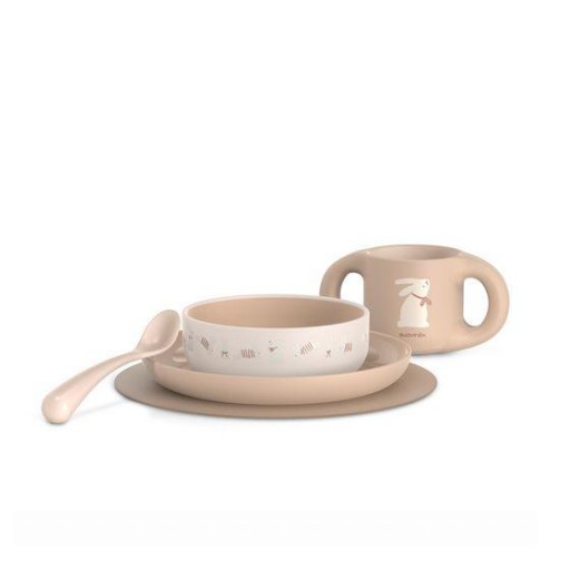 Vajilla Infantil Suavinex Wonderland Beige +6 Meses
