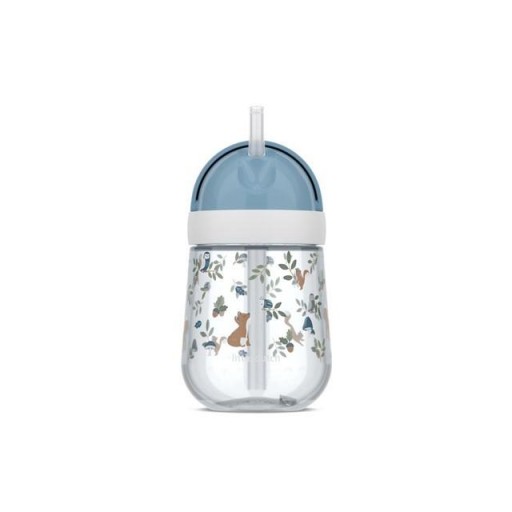 ​Vaso con pajita Mio 300 ml – Colección Forest Friends de Little Dutch