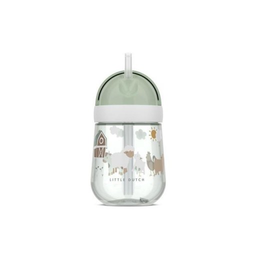 ​Vaso con Pajita Mepal Mio 300 ml – Little Dutch Pequeña Granja [1]