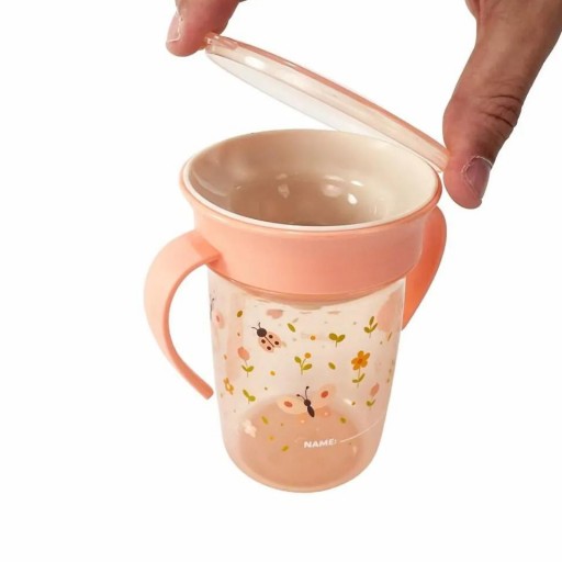 Sippy Cup 360 Butterfly de Miniland – Vaso de aprendizaje 360º antiderrame 270 ml [1]