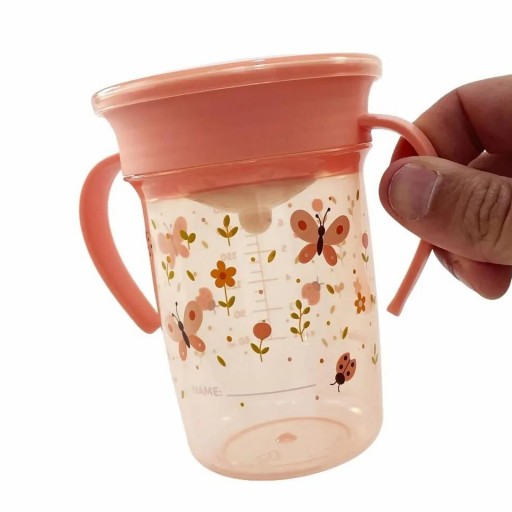 Sippy Cup 360 Butterfly de Miniland – Vaso de aprendizaje 360º antiderrame 270 ml [2]