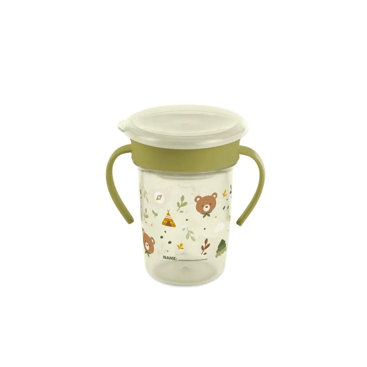 Sippy Cup 360 Explorer de Miniland – Vaso de aprendizaje 360º antiderrame 270 ml