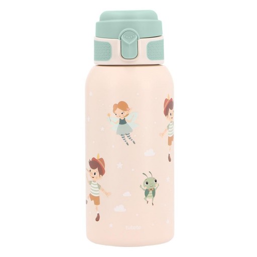 Botella térmica infantil de acero inoxidable mod. The Wooden Boy - 500 ml