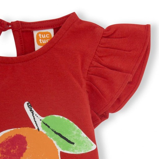 Camiseta bebé FRUITTY TIME roja [3]