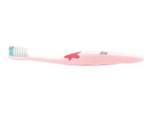 Cepillo Dental Suave Infantil Rosa Personalizado [0]