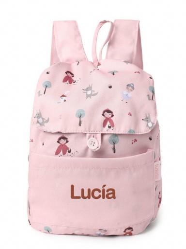 Mochila Pequeña Tela Little Red Personalizable [1]