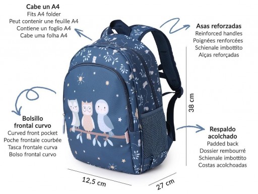 Mochila Mediana Magical Forest + Llavero Personalizable [2]
