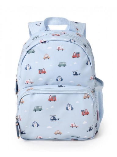 Mochila Infantil City Cars Personalizable