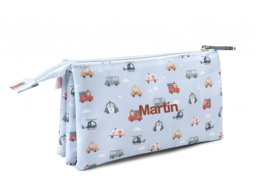 Estuche 3 Compartimentos City Cars Personalizable [2]