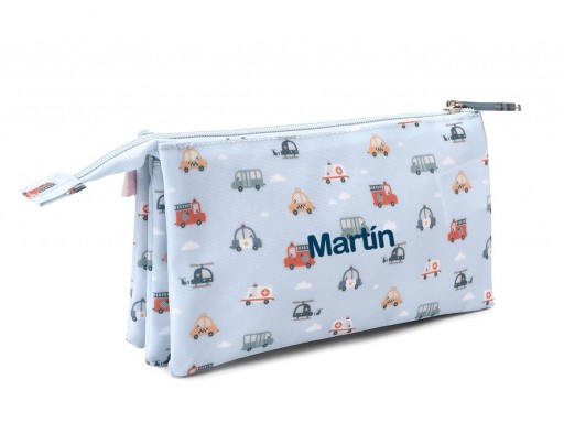 Estuche 3 Compartimentos City Cars Personalizable [3]
