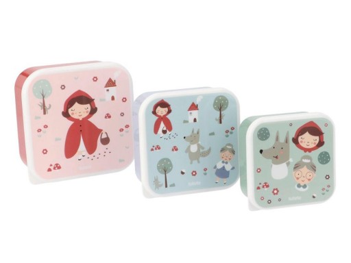 3 Cajas Almuerzo Little Red