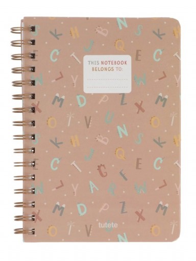 Libreta Funny Letters