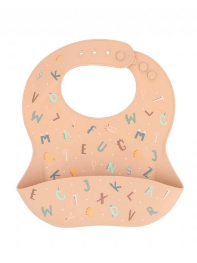 Babero Silicona Funny Letters