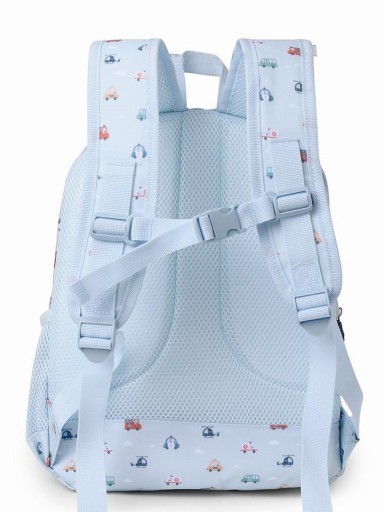 Mochila Mediana City Cars + Llavero Personalizable [3]