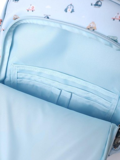 Mochila Mediana City Cars + Llavero Personalizable [4]