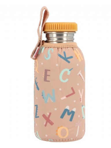 Botella acero con funda Funny Letters (350ml/500ml/750ml)