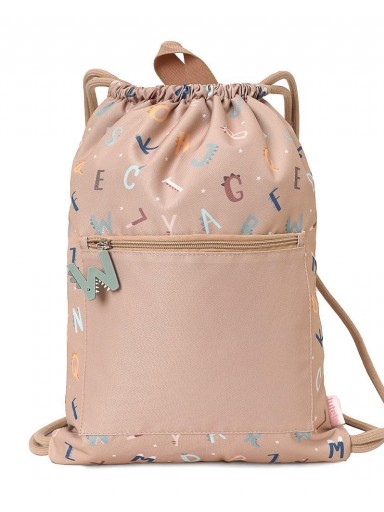 Mochila Saco Impermeable Funny Letters Personalizable