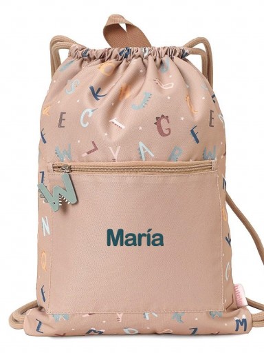 Mochila Saco Impermeable Funny Letters Personalizable [5]