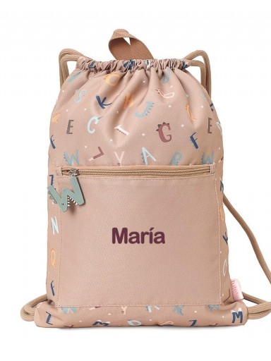 Mochila Saco Impermeable Funny Letters Personalizable [4]