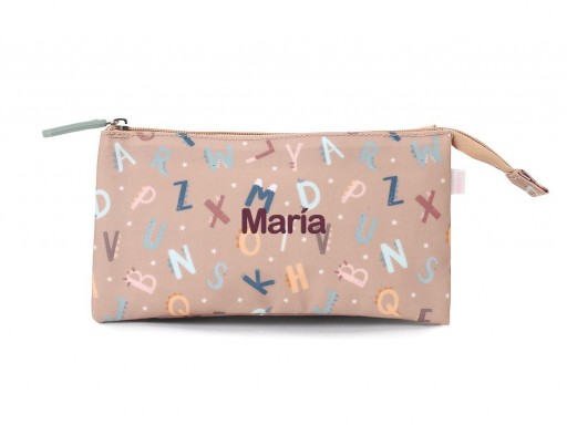Estuche 3 Compartimentos Funny Letters Personalizable [3]