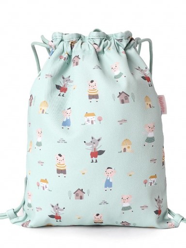 Mochila Saco Tela The Three Little Pigs Personalizable