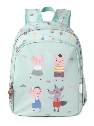 Mochila Mediana The Three Little Pigs + Llavero Personalizable [1]