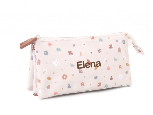 Estuche 3 Compartimentos Geometric Nature Personalizable [2]