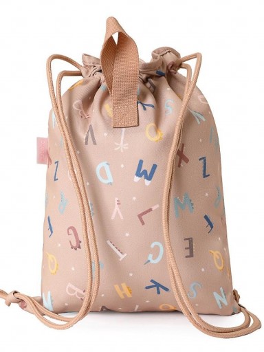 Mochila Saco Tela Funny Letters Personalizable [1]