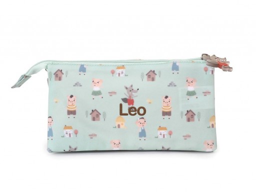 Estuche 3 Compartimentos The Three Little Pigs Personalizable [3]
