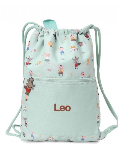 Mochila Saco Impermeable The Three Little Pigs Personalizable [3]