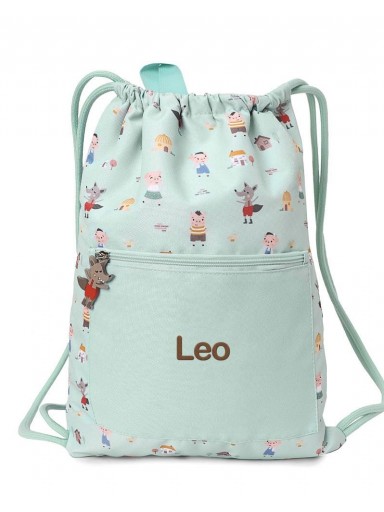 Mochila Saco Impermeable The Three Little Pigs Personalizable [4]
