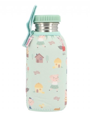 Botella acero con funda The Three Little Pigs (350ml/500ml/750ml)