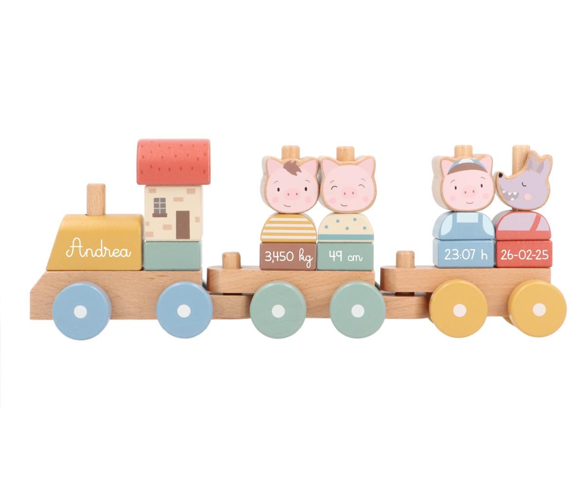 Tren de Nacimiento Personalizable Little Pigs Family