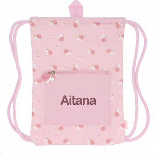 Mochila Saco Impermeable Magical Unicorn Personalizable [2]