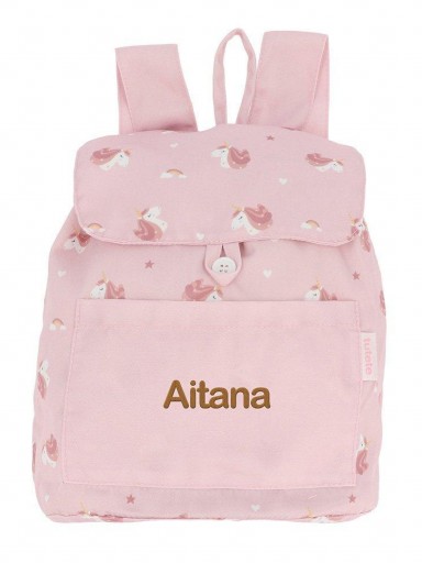 Mochila Pequeña Tela Magical Unicorn Personalizable [3]