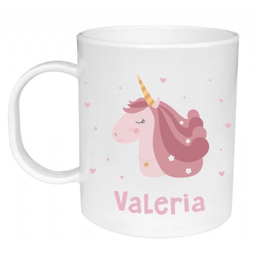 Taza de Plástico Personalizada Magical Unicorn [1]