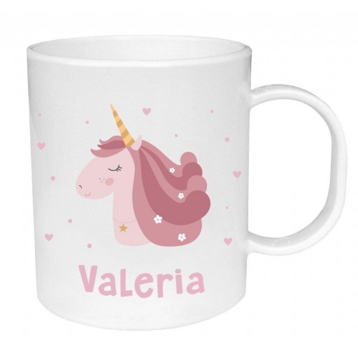 Taza de Plástico Personalizada Magical Unicorn