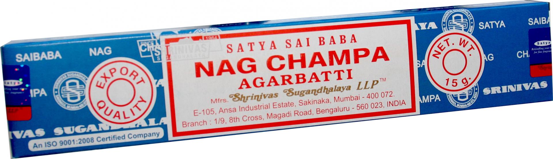 Incienso Satya 15 gr Nag Champa