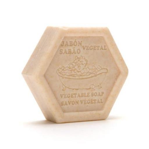 JABÓN EXFOLIANTE HEXAGONAL MIEL Y LECHE (100GR) [2]