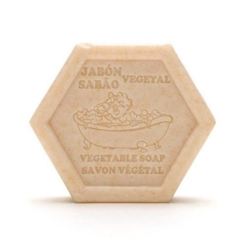 JABÓN EXFOLIANTE HEXAGONAL MIEL Y LECHE (100GR) [1]