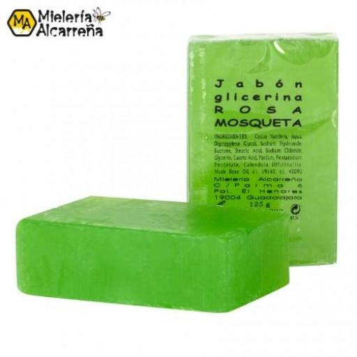 JABÓN VEGETAL DE GLICERINA Y ROSA MOSQUETA (125 G) [0]
