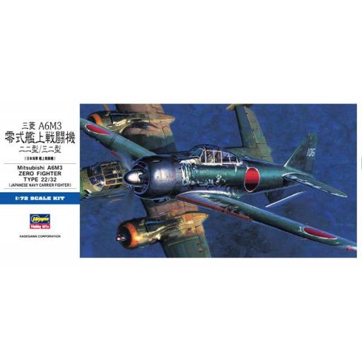 1/72 Mitsubishi A6M3 Zero Fighter Tyoe 22/32