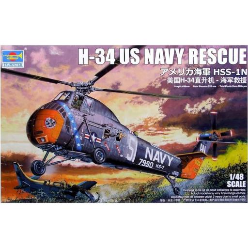 1/48 Helicóptero H-34 US Navy Rescue