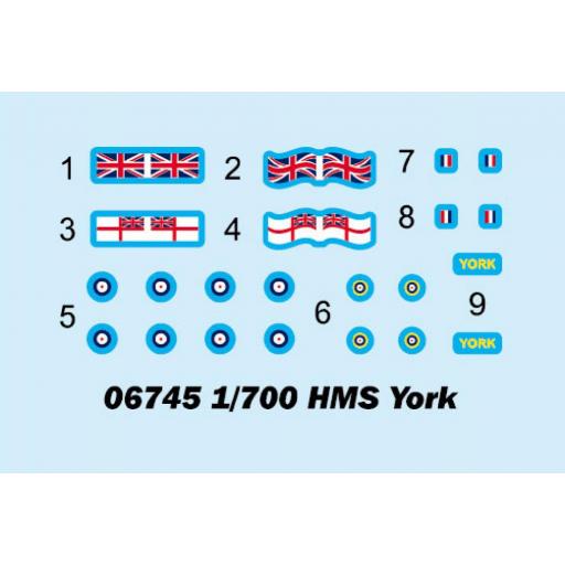 1/700 Crucero HMS York [7]