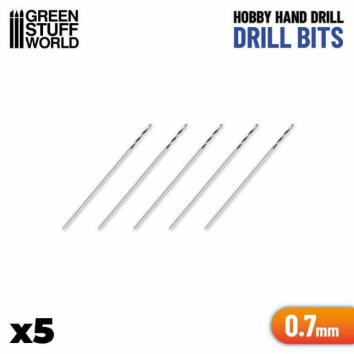 Set 5 brocas 0.7mm