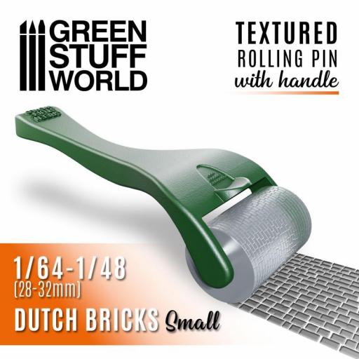 Rodillo con Mango "Dutch Bricks Small" 1/64 - 1/48 (28-32mm)