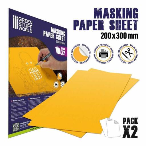 Papel enmascarar 20 x 30 cm. (2 unids) [2]